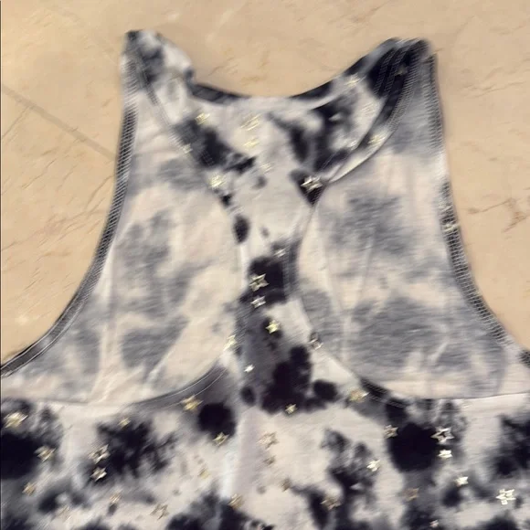 Terez Black and White Starry Tie-Dye Tank Top - Picture 7 of 7